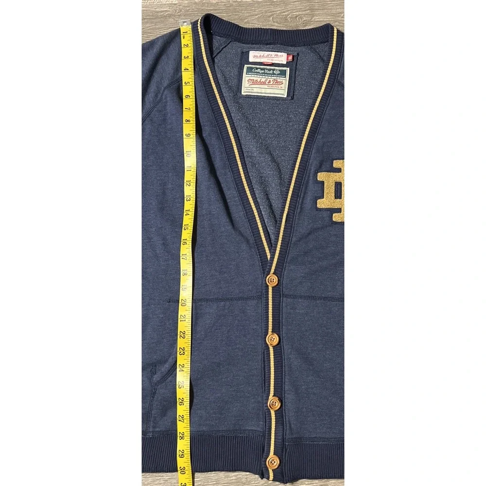 Mitchell & Ness Notre Dame Fighting Irish College Vault Cardigan Sweater Sz 2XL